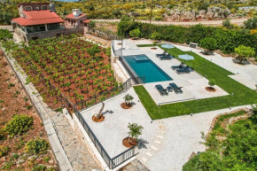 Villa Recluso-3 bd luxury country villa, huge heated pool with hydromassage, individual bbq & large yard, mountain view